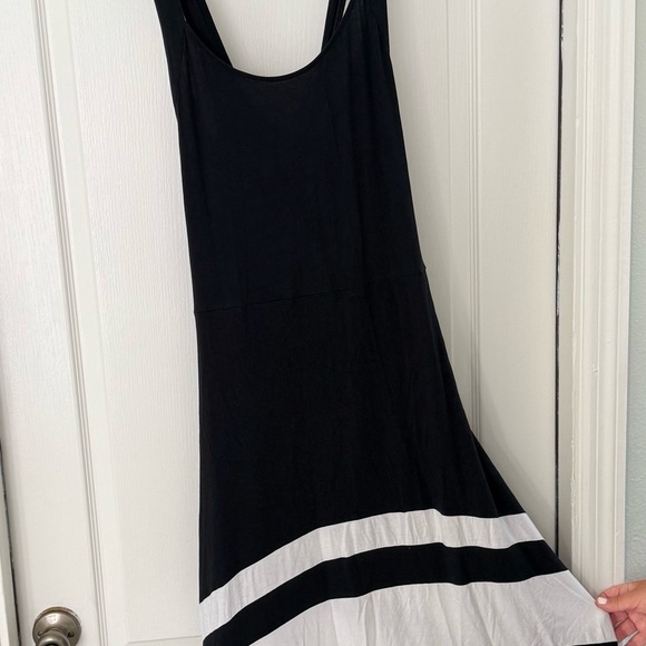 VENUS Black and White Asymmetrical High-Low Sundress size 2X women’s maxi dress - Picture 7 of 16